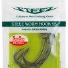 Daiwa Steez Worm Hook SS WOS Roofvis Haak #4/0 6 Stuks