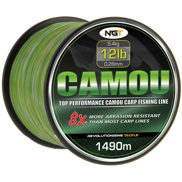 NGT Spool Of Camo Line (18lb / 8.2Kg / 0.33mm / 1070m) - Afbeelding 2