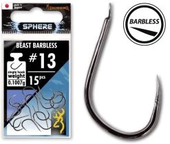 Browning Sphere Beast Barbless Hook With Spade 10 (15 Stuks)
