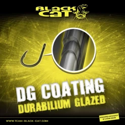 #4/0 Black Cat Treble DG DG Coating 5pcs