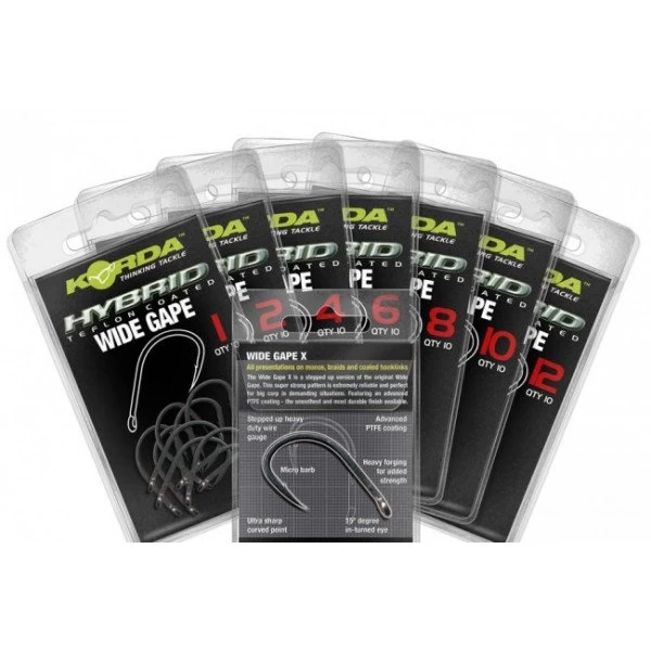 Korda Wide Gape Hook Size 12 - Afbeelding 2