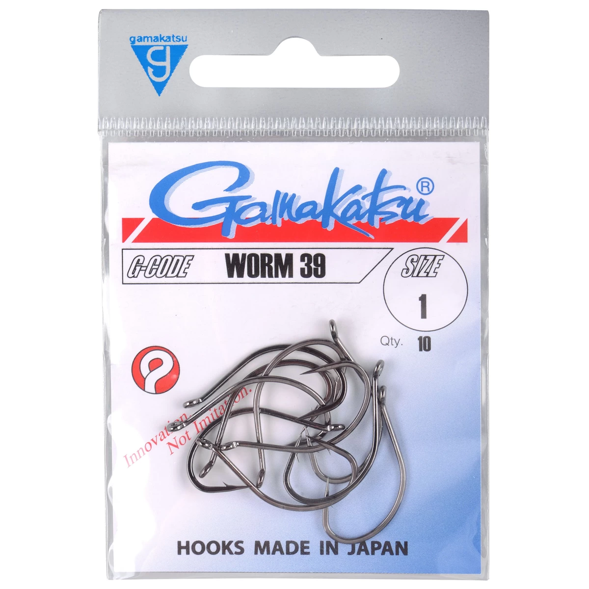 Gamakatsu Worm 39 #4 (12pcs) - Afbeelding 2