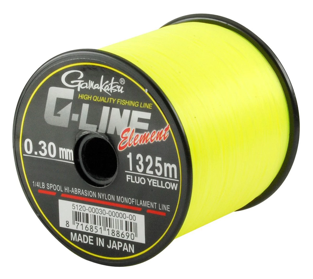 Gamakatsu G-Line Element, Fluo Yellow 0,35mm (920m) - Afbeelding 2