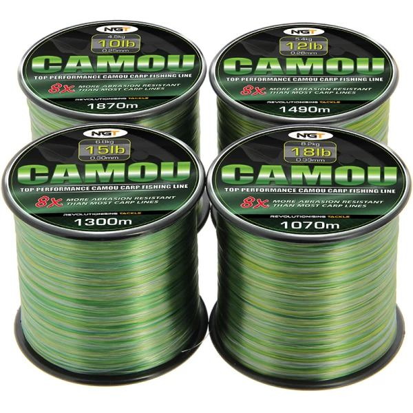 NGT Spool Of Camo Line (18lb / 8.2Kg / 0.33mm / 1070m) - Afbeelding 3