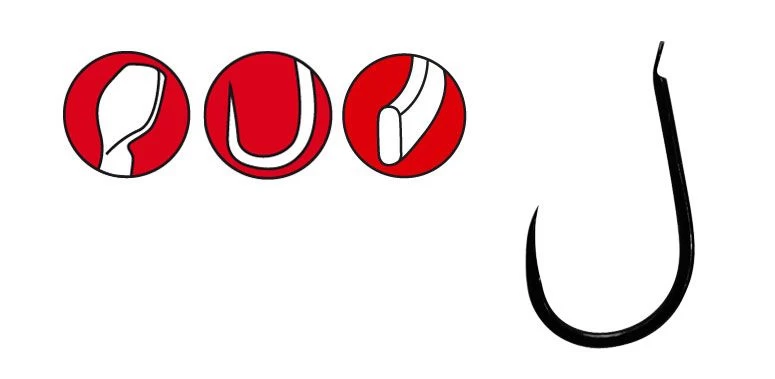 Gamakatsu Powercarp Hooks Barbless NS Black Size 10 (15pcs) - Afbeelding 2