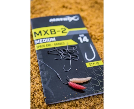 Matrix MXB-2 Barbed Spade End Black Nickel (10st) Maat 16