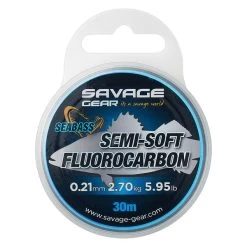Savage Gear Semi-Soft Fluorocarbon Seabass 30m 0,25mm 3,66kg