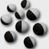 Behr Pop Up Round Mix Black White (9 Stuks)